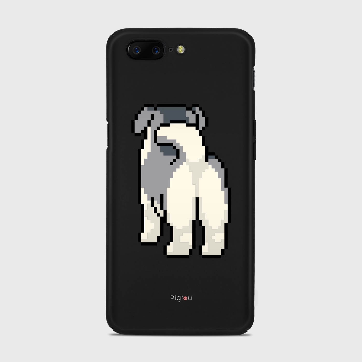 8 BIT DOG Samsung Galaxy A3 (2015) case - thin fit matte black (D153)