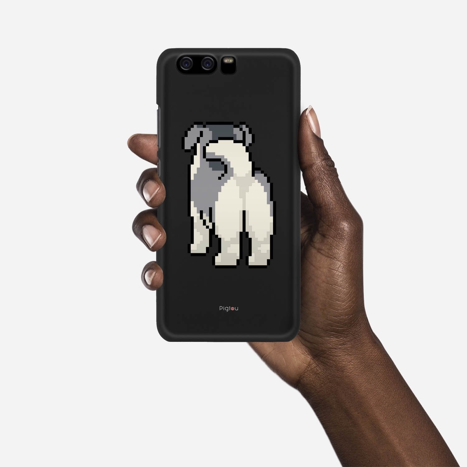 8 BIT DOG Huawei P10 case - thin fit matte black (D153)