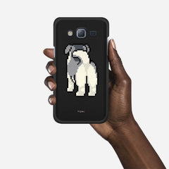 8 BIT DOG Samsung Galaxy J3 (2016) case - thin fit matte black (D153)