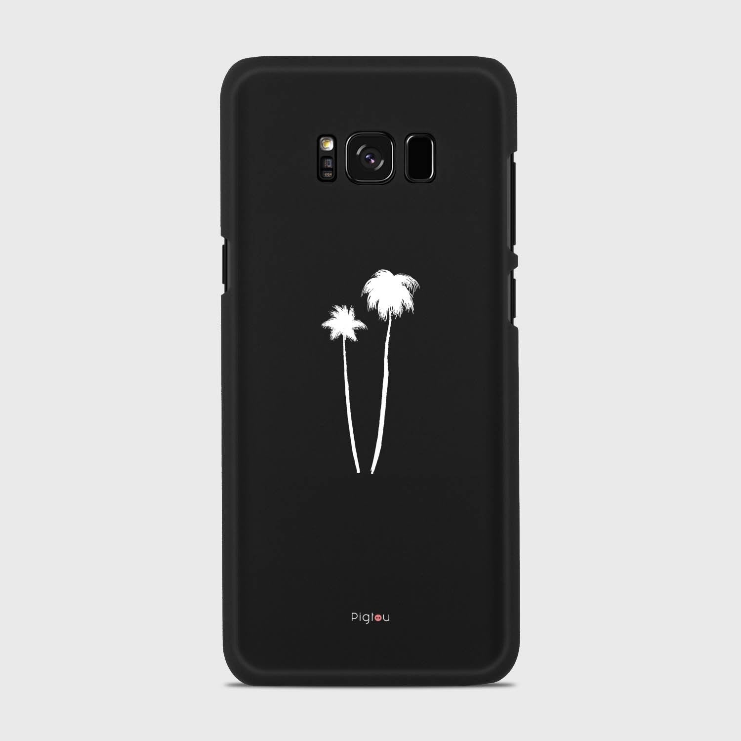 SILHOUETTE PALM Samsung Galaxy S8 case - thin fit matte black (D155)