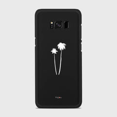 SILHOUETTE PALM Samsung Galaxy S8 case - thin fit matte black (D155)