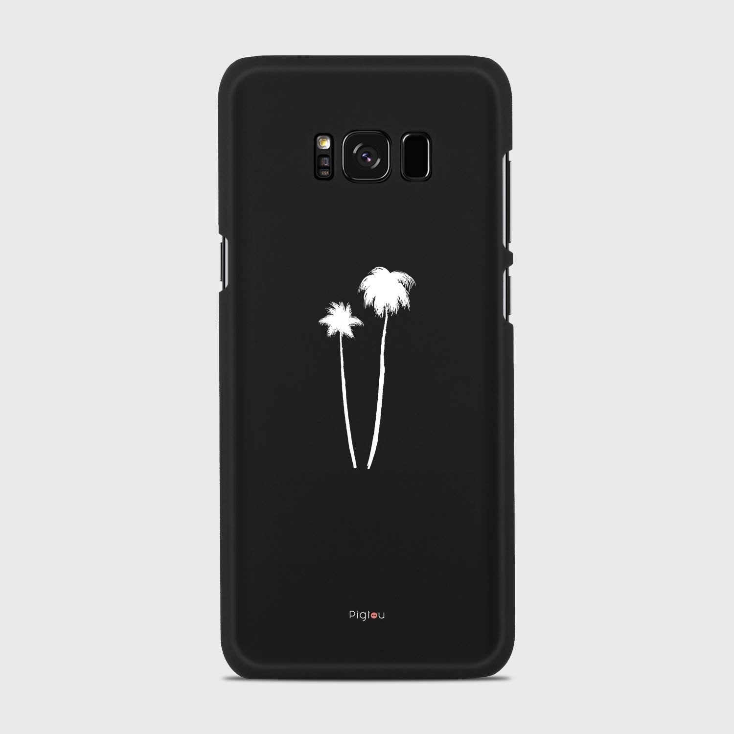SILHOUETTE PALM Samsung Galaxy S8 Plus case - thin fit matte black (D155)