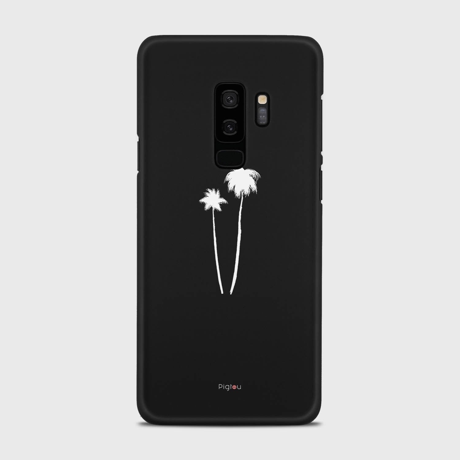 SILHOUETTE PALM Samsung Galaxy S9 Plus case - thin fit matte black (D155)