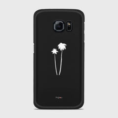 SILHOUETTE PALM Samsung Galaxy S6 Edge case - thin fit matte black (D155)