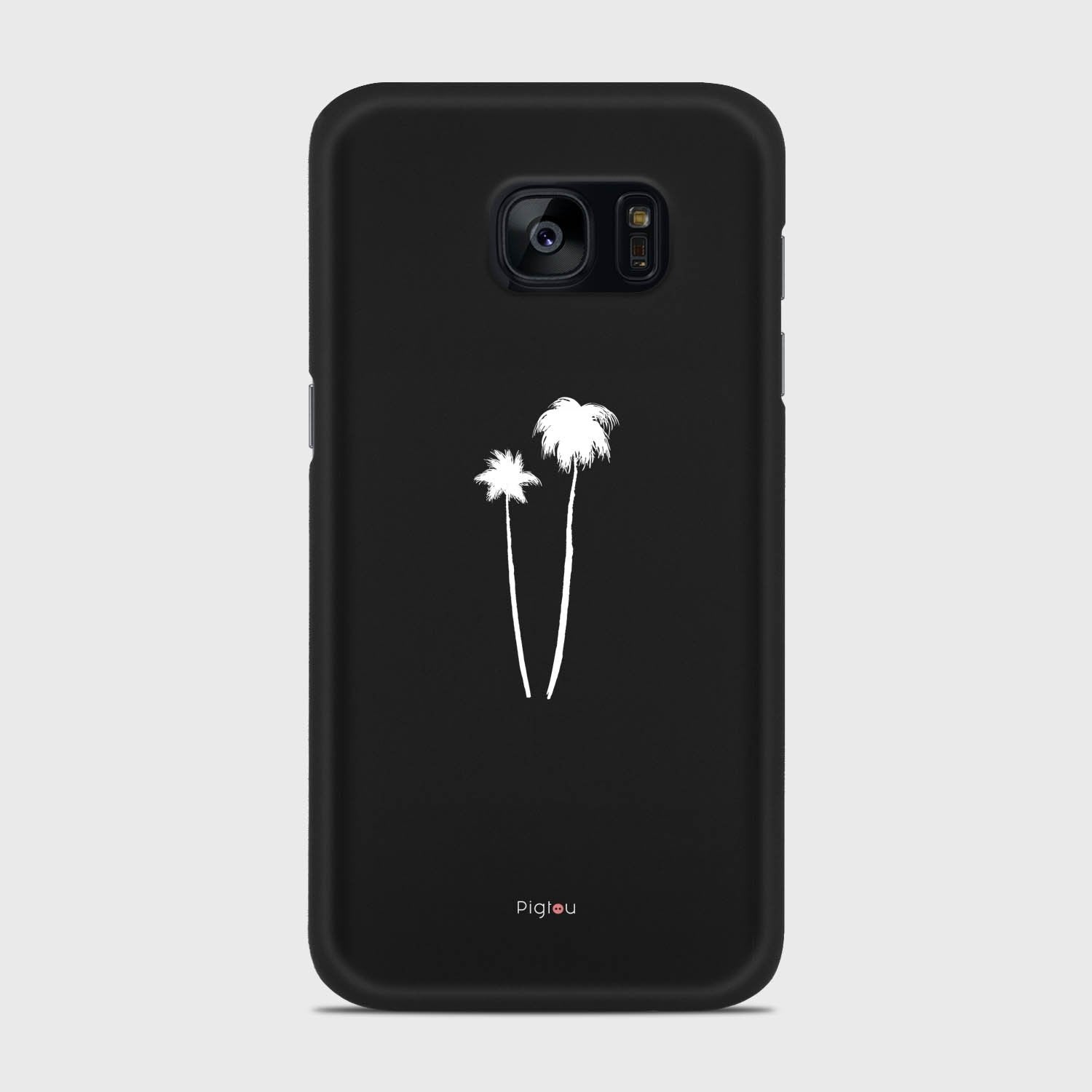SILHOUETTE PALM Samsung Galaxy S7 case - thin fit matte black (D155)
