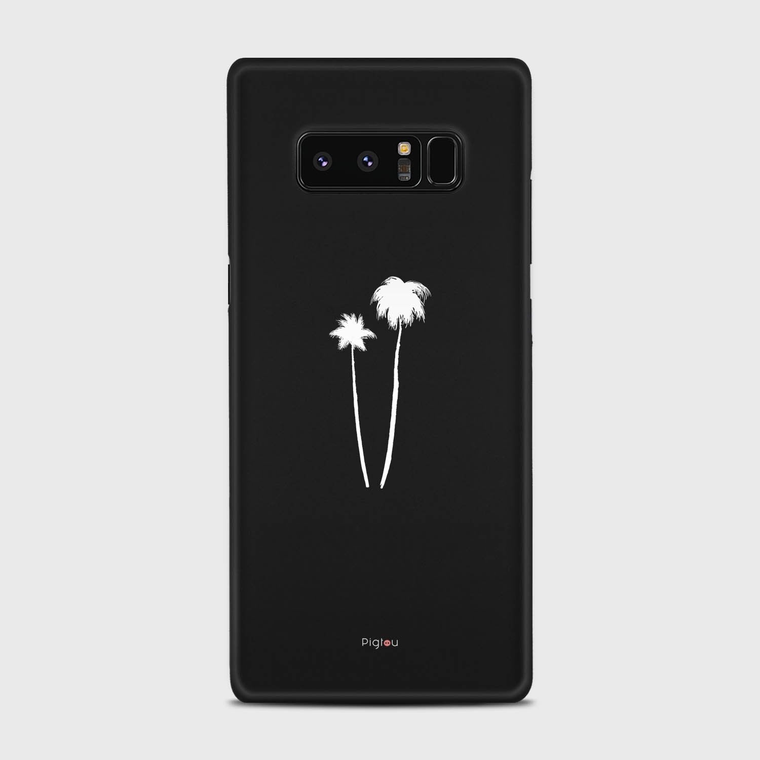 SILHOUETTE PALM Samsung Galaxy Note 8 case - thin fit matte black (D155)