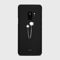 SILHOUETTE PALM Samsung Galaxy S9 case - thin fit matte black (D155)