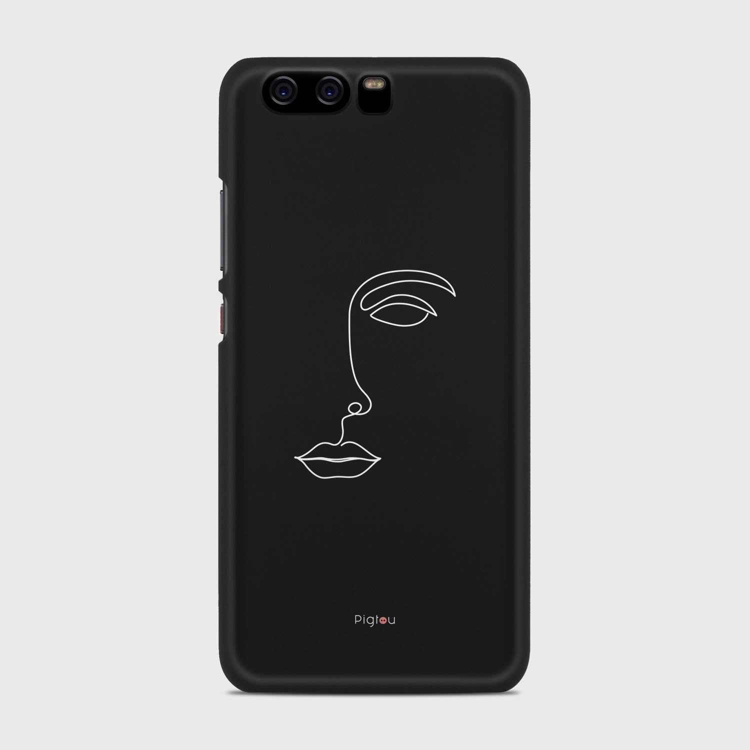 SILHOUETTE FACE Huawei P10 case - thin fit matte black (D156)