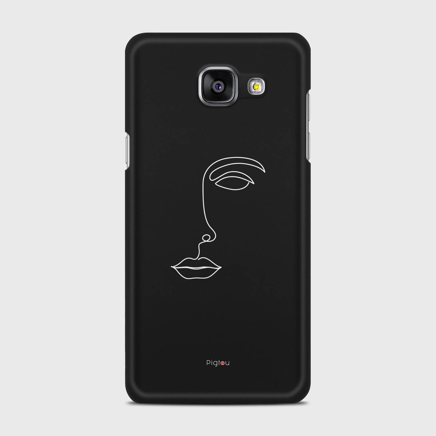 SILHOUETTE FACE Samsung Galaxy A5 (2016) case - thin fit matte black (D156)