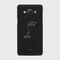 SILHOUETTE FACE Samsung Galaxy A5 (2015) case - thin fit matte black (D156)
