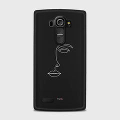 SILHOUETTE FACE LG G4 case - thin fit matte black (D156)