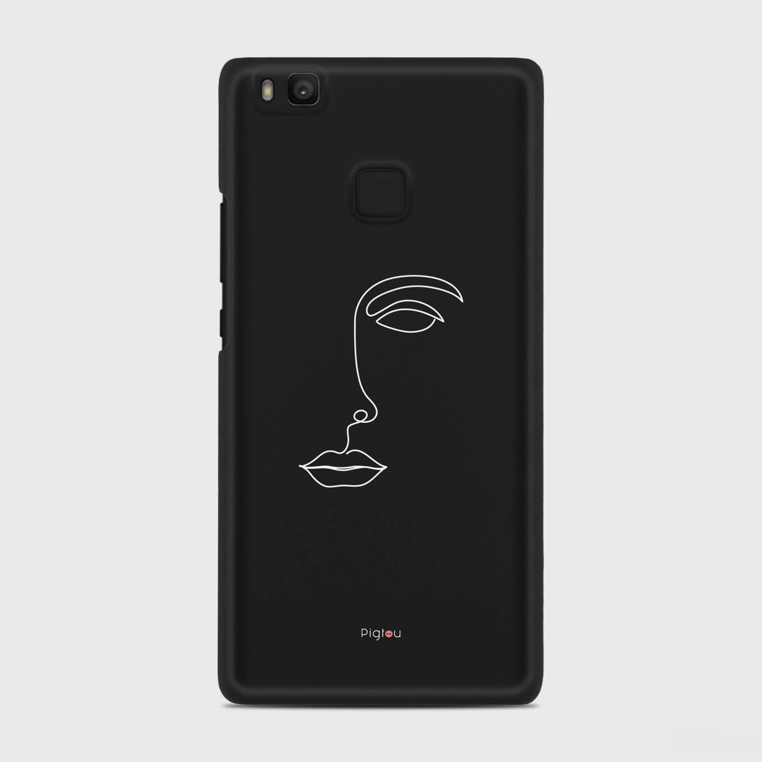 SILHOUETTE FACE Huawei P9 Lite case - thin fit matte black (D156)