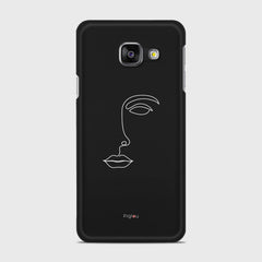 SILHOUETTE FACE Samsung Galaxy A3 (2016) case - thin fit matte black (D156)