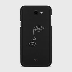SILHOUETTE FACE Samsung Galaxy J7 (2017) Verizon case - thin fit matte black (D156)