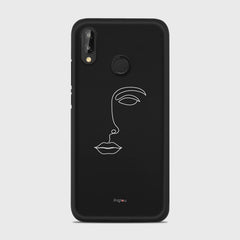 SILHOUETTE FACE Huawei P20 Lite case - thin fit matte black (D156)