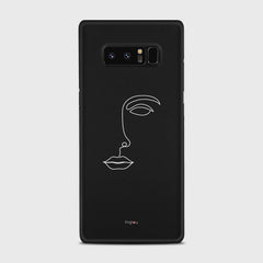 SILHOUETTE FACE Samsung Galaxy Note 8 case - thin fit matte black (D156)