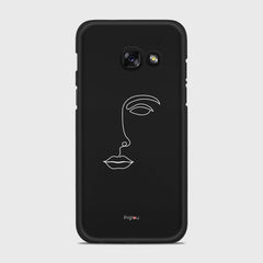 SILHOUETTE FACE Samsung Galaxy A3 (2017) case - thin fit matte black (D156)