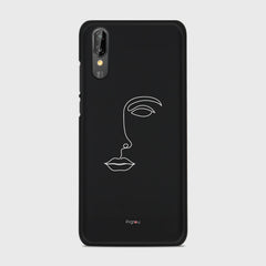 SILHOUETTE FACE Huawei P20 case - thin fit matte black (D156)