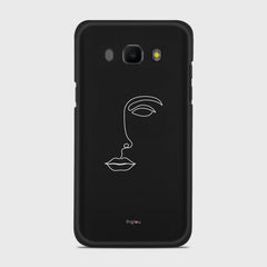 SILHOUETTE FACE Samsung Galaxy J5 (2016) case - thin fit matte black (D156)