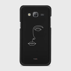 SILHOUETTE FACE Samsung Galaxy J5 (2015) case - thin fit matte black (D156)