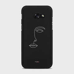 SILHOUETTE FACE Samsung Galaxy A5 (2017) case - thin fit matte black (D156)