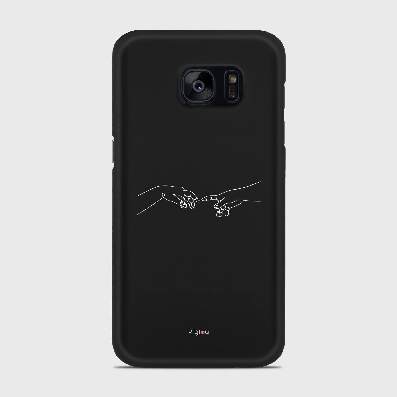 SILHOUETTE CREATION OF LIFE Samsung Galaxy S7 Edge case - thin fit matte black (D157)