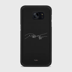SILHOUETTE CREATION OF LIFE Samsung Galaxy S7 Edge case - thin fit matte black (D157)
