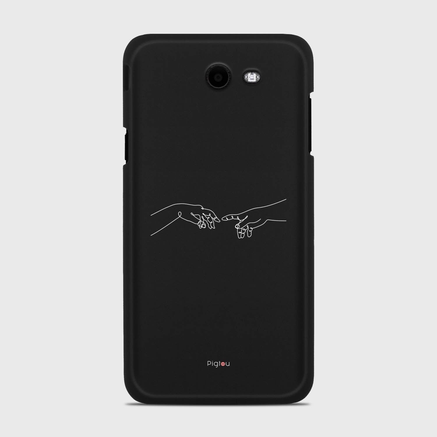 SILHOUETTE CREATION OF LIFE Samsung Galaxy J7 (2017) Verizon case - thin fit matte black (D157)