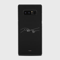 SILHOUETTE CREATION OF LIFE Samsung Galaxy Note 8 case - thin fit matte black (D157)