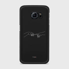 SILHOUETTE CREATION OF LIFE Samsung Galaxy S6 Edge case - thin fit matte black (D157)