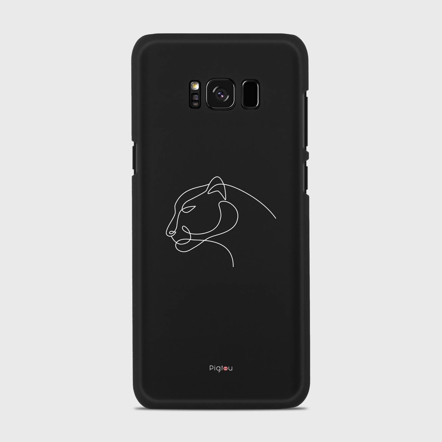 SILHOUETTE PANTHER Samsung Galaxy S8 case - thin fit matte black (D158)