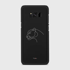 SILHOUETTE PANTHER Samsung Galaxy S8 case - thin fit matte black (D158)