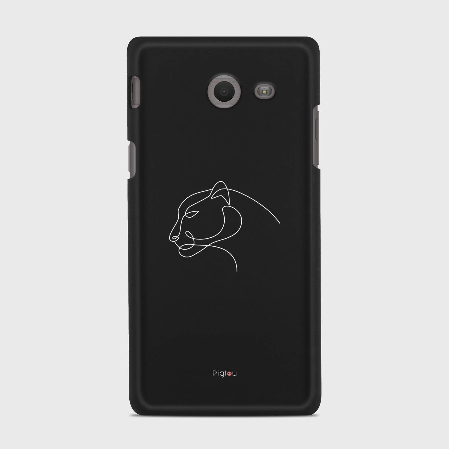 SILHOUETTE PANTHER Samsung Galaxy J5 (2017) Verizon case - thin fit matte black (D158)