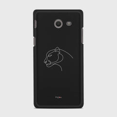 SILHOUETTE PANTHER Samsung Galaxy J5 (2017) Verizon case - thin fit matte black (D158)