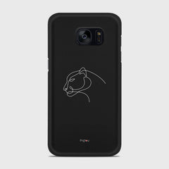 SILHOUETTE PANTHER Samsung Galaxy S7 case - thin fit matte black (D158)