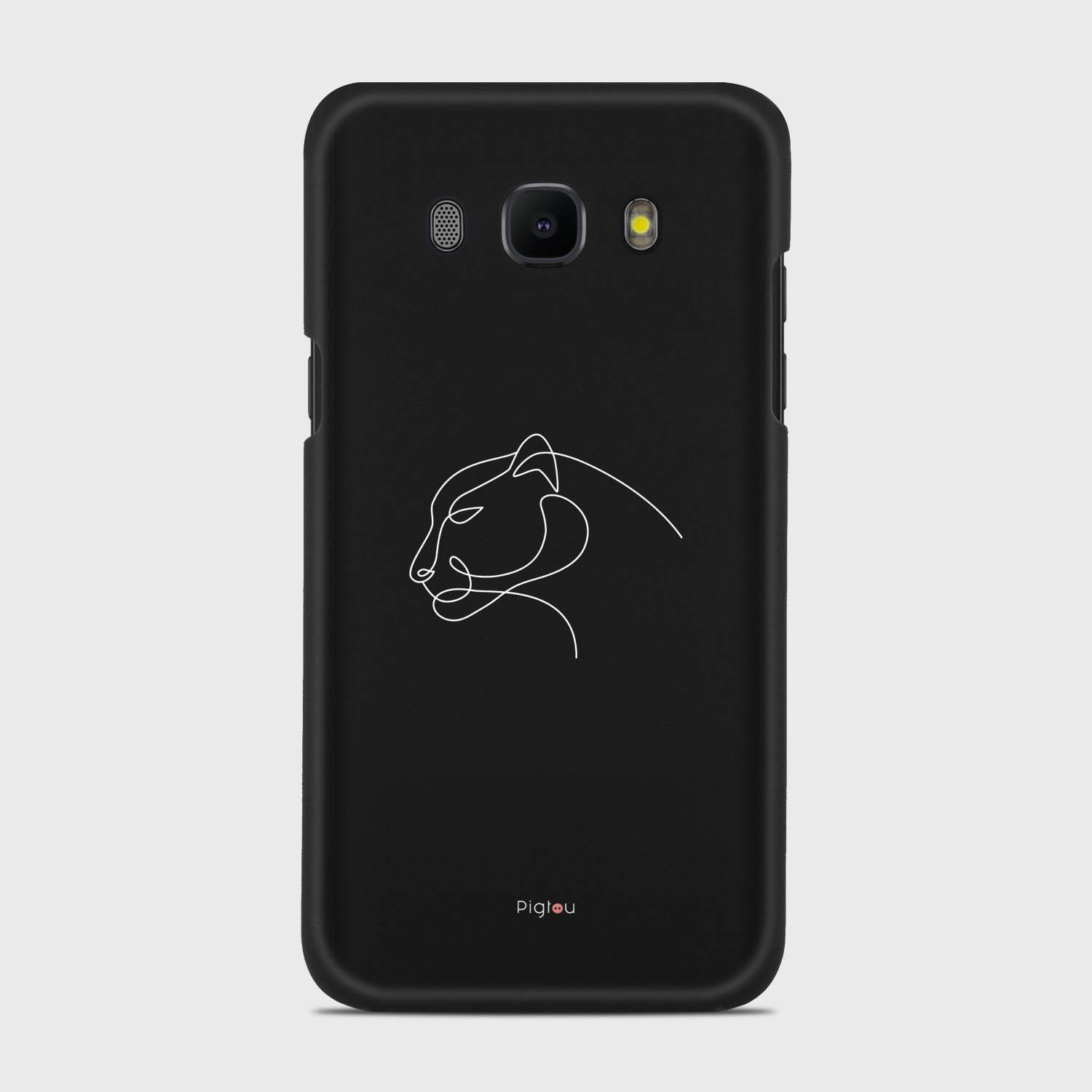 SILHOUETTE PANTHER Samsung Galaxy J5 (2016) case - thin fit matte black (D158)