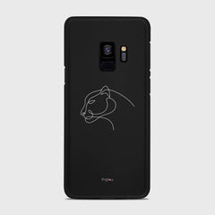 SILHOUETTE PANTHER Samsung Galaxy S9 case - thin fit matte black (D158)