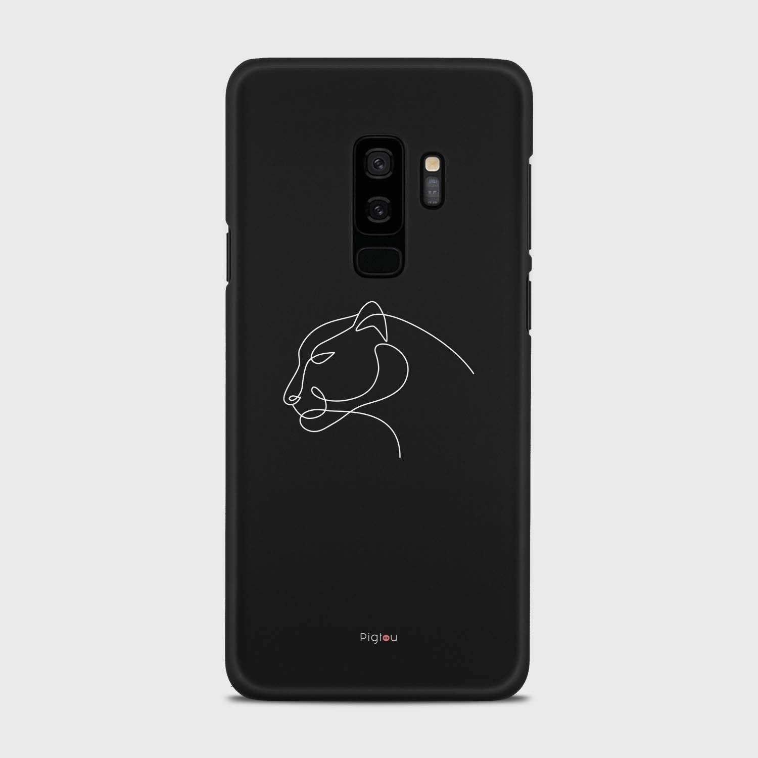 SILHOUETTE PANTHER Samsung Galaxy S9 Plus case - thin fit matte black (D158)