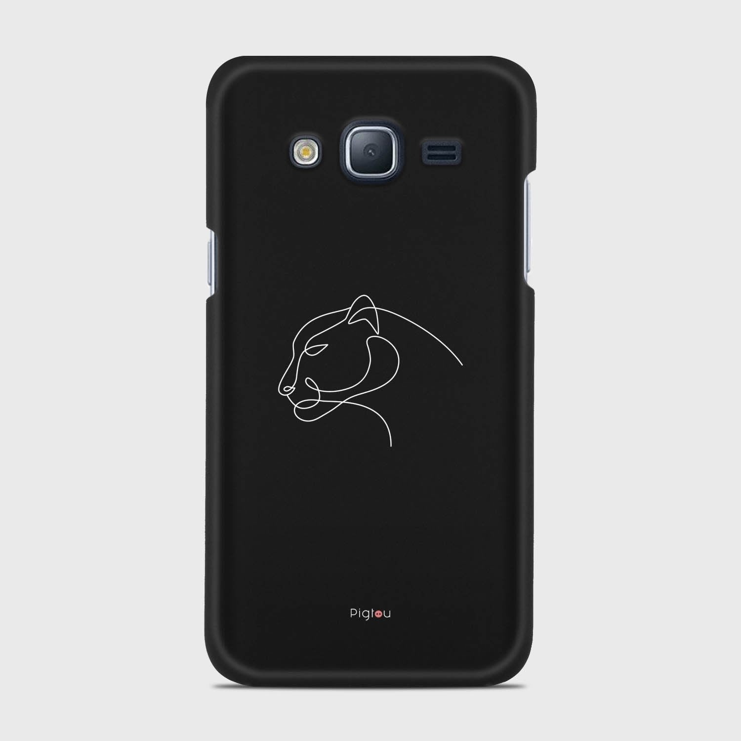 SILHOUETTE PANTHER Samsung Galaxy J3 (2016) case - thin fit matte black (D158)