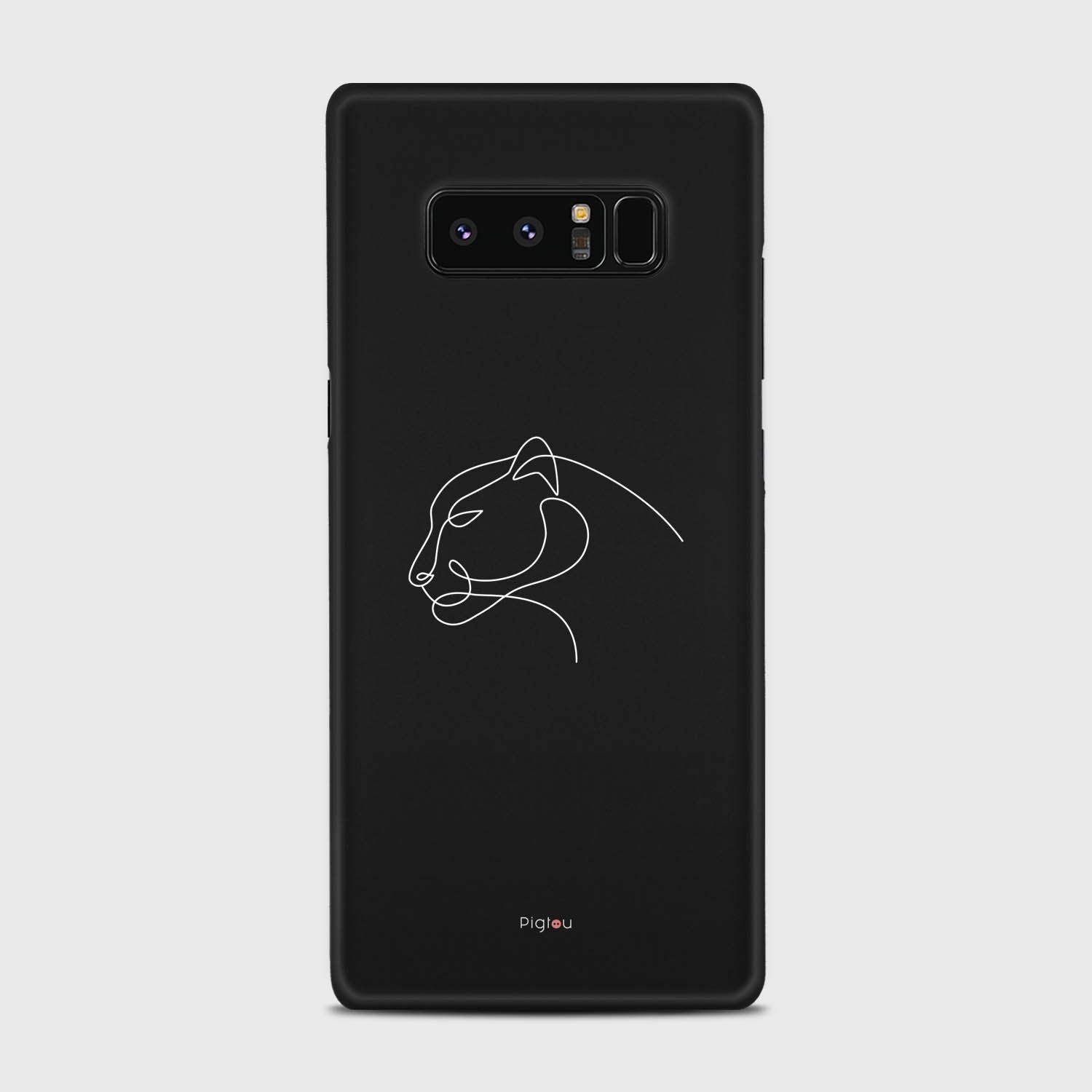 SILHOUETTE PANTHER Samsung Galaxy Note 8 case - thin fit matte black (D158)