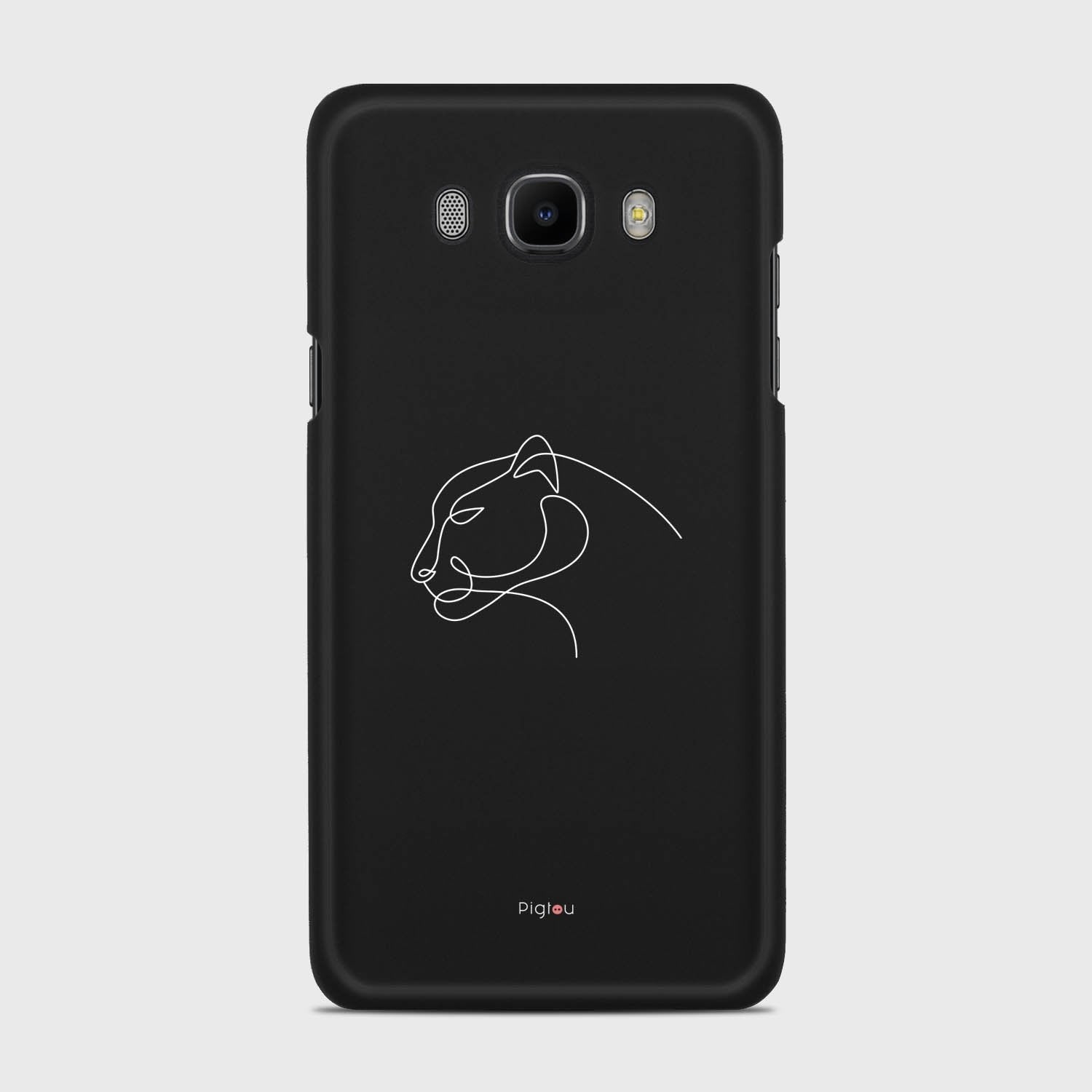 SILHOUETTE PANTHER Samsung Galaxy J7 (2016) case - thin fit matte black (D158)