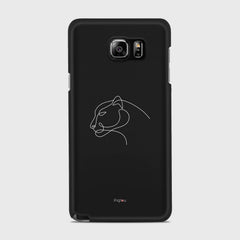 SILHOUETTE PANTHER Samsung Galaxy Note 5 case - thin fit matte black (D158)