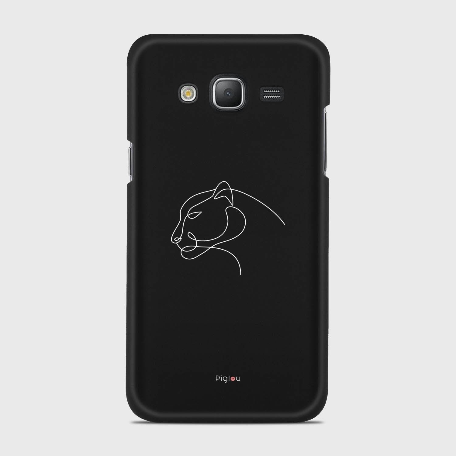 SILHOUETTE PANTHER Samsung Galaxy J5 (2015) case - thin fit matte black (D158)