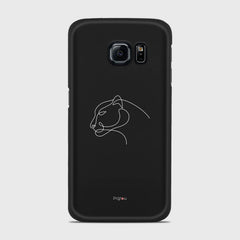 SILHOUETTE PANTHER Samsung Galaxy S6 Edge case - thin fit matte black (D158)