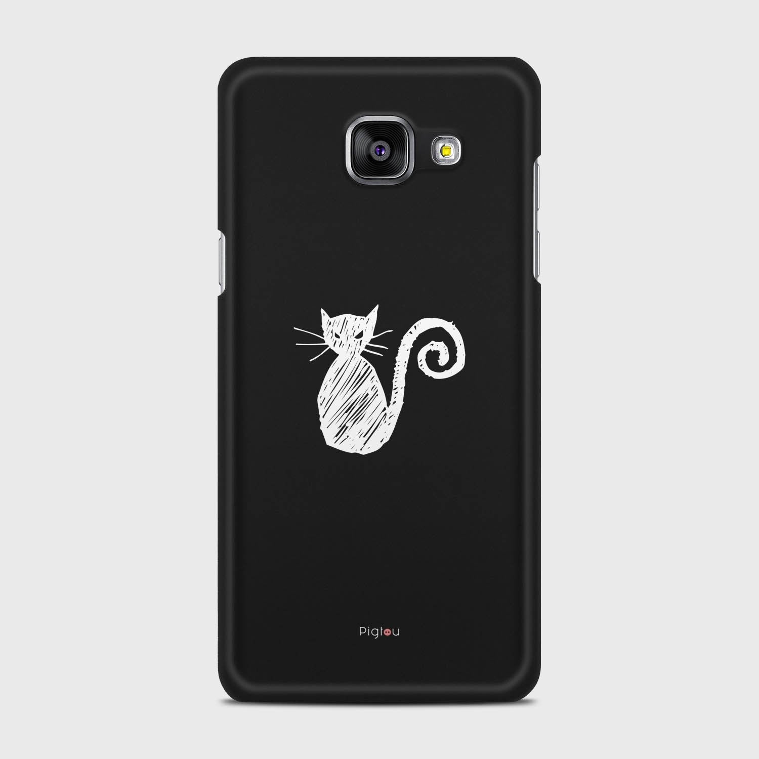 SILHOUETTE CAT Samsung Galaxy A5 (2016) case - thin fit matte black (D159)