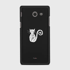 SILHOUETTE CAT Samsung Galaxy J5 (2017) Verizon case - thin fit matte black (D159)