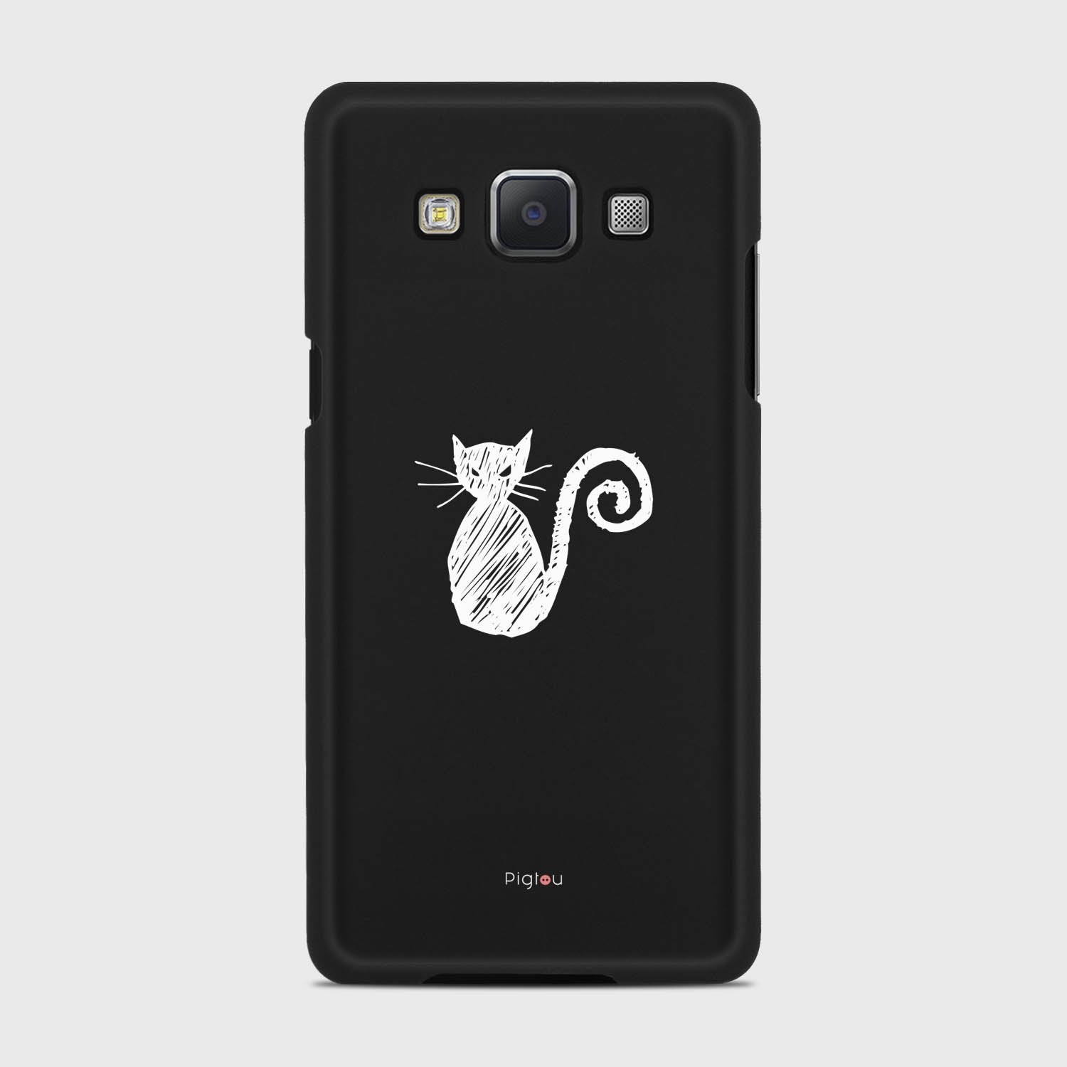 SILHOUETTE CAT Samsung Galaxy A5 (2015) case - thin fit matte black (D159)
