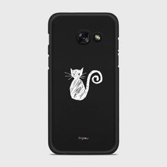 SILHOUETTE CAT Samsung Galaxy A3 (2017) case - thin fit matte black (D159)