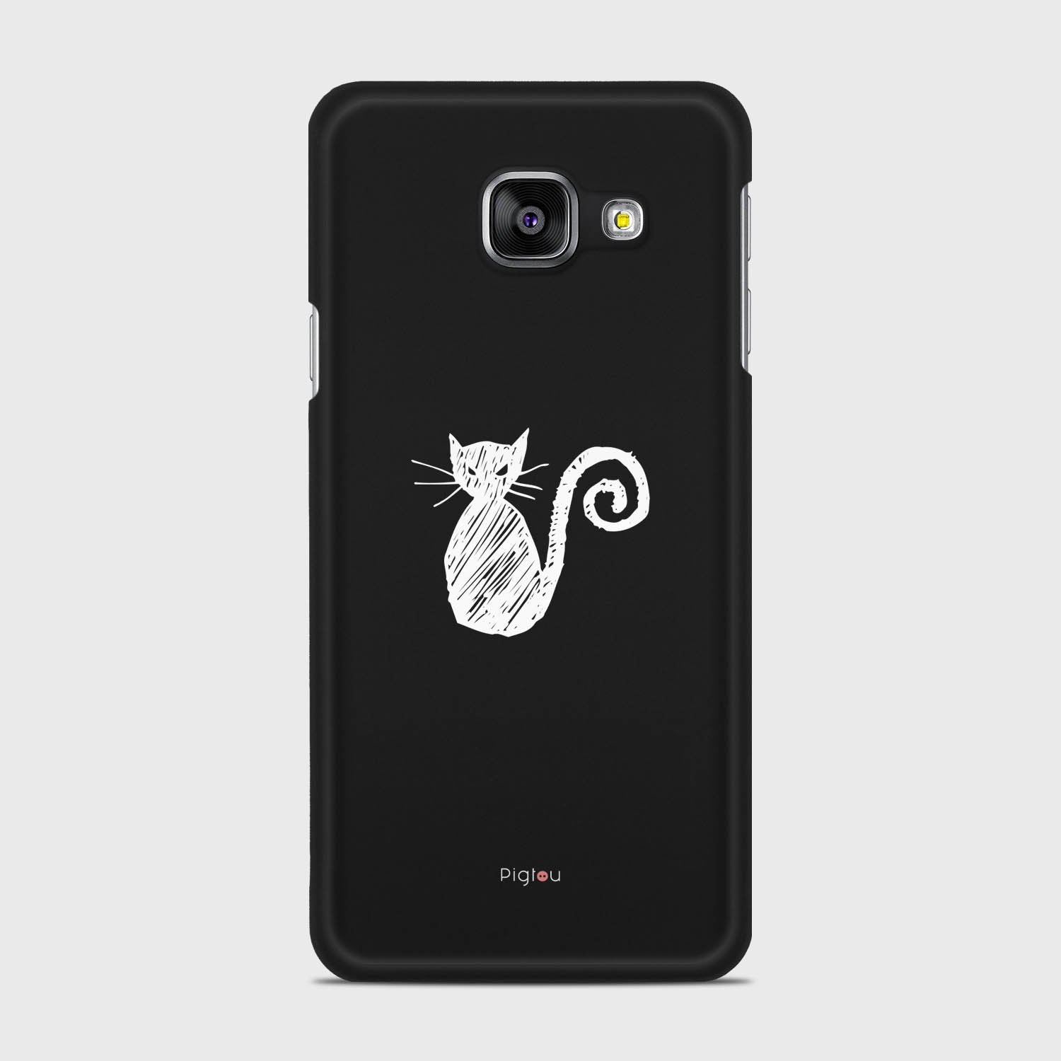 SILHOUETTE CAT Samsung Galaxy A3 (2016) case - thin fit matte black (D159)