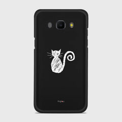 SILHOUETTE CAT Samsung Galaxy J5 (2016) case - thin fit matte black (D159)